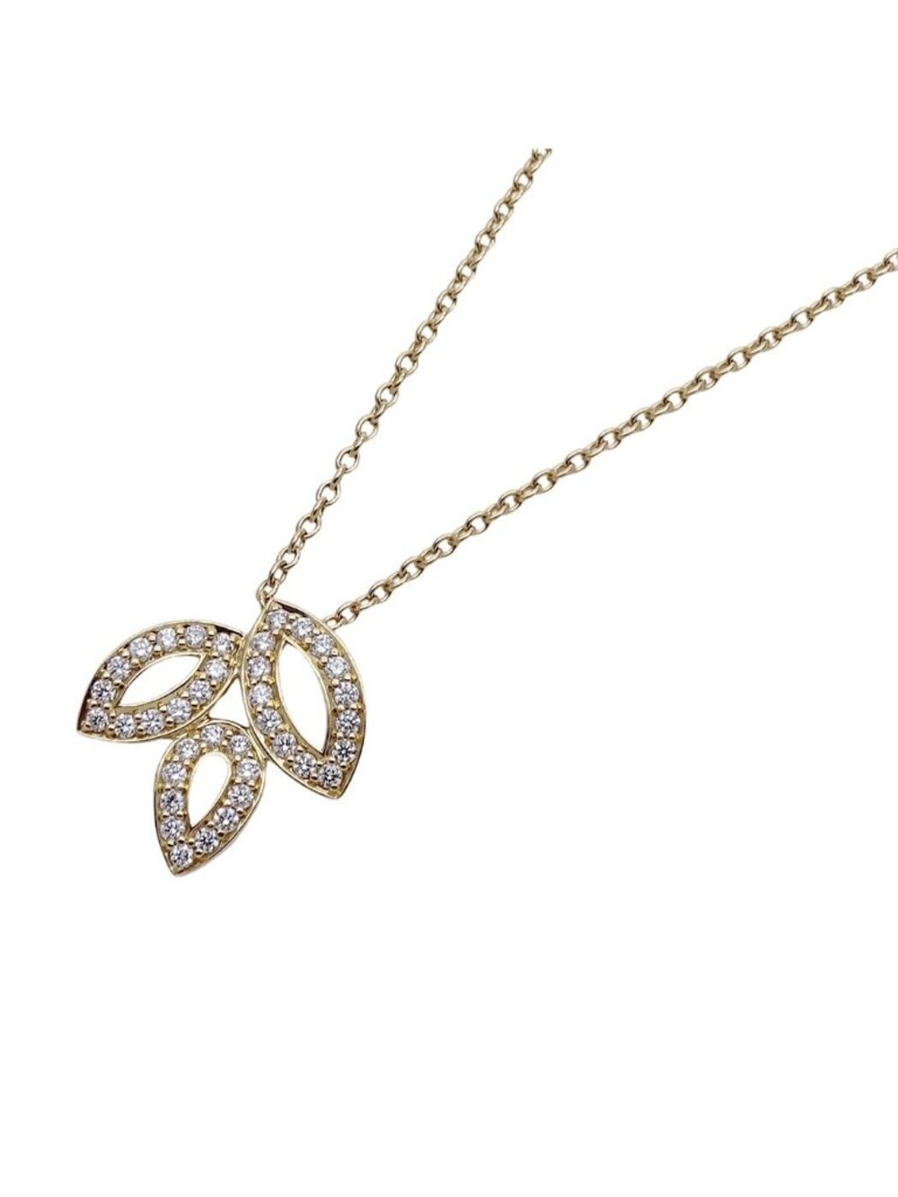 Harry Winston Necklace Platinum 950 Diamond Lily Cluster Mini